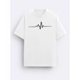 thumbnail image 2 of Camiseta informal de manga corta con estampado gráfico creativo para hombre, cuello redondo, para verano y exteriores, ideal para adultos, hombres, mujeres, adolescentes, jóvenes y tiempo libre., 2 of 7