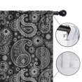 thumbnail image 4 of Blackout Kids Curtains,Black Paisley Pattern Childrens Insulated Curtains Set Of 2,Bedroom Essentials,Toddler Room Decor 42x54in(106x137cm), 4 of 5