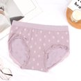 thumbnail image 3 of Bigersell Cotton Boyshort Underwear for Women Clearance Thong Panties G-Strings Panty Style P-1458 Nylon Period Panties Cotton Thong Briefs Mid Waist Women's Bikini Panties Purple F, 3 of 3