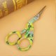 thumbnail image 2 of Mini Colorful Carbon Steel Embroidery Crane Shape Sewing Scissors(yellow ground green flower), 2 of 3