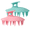 Blue+Pink, variant on Okaka Silicone Body Scrubber Exfoliating Shower Bath Brush 2 Pack (Grey & Pink)