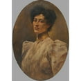 thumbnail image 2 of Cecil van Haanen 18x24 Gold Ornate Framed and Double Matted Museum Art Print Titled - Victoria Steiger (1905-1906), 2 of 4