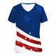 thumbnail image 3 of Blusas de Manga Corta para las Mujeres Causal Cuello en V Camiseta Sólida, Blusas de Verano de las Mujeres para el Hogar Y Diario, 3 of 4