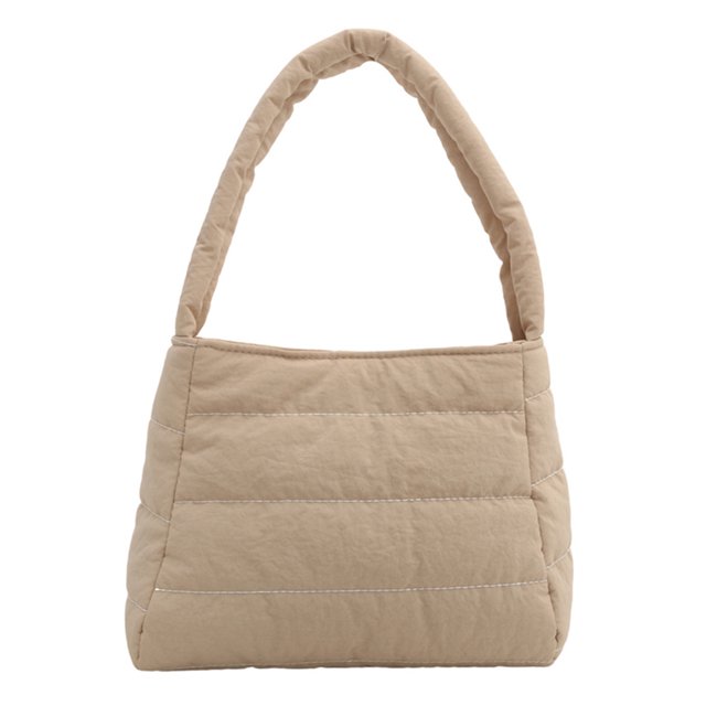 Bolso Con Asa para Mujer Acolchada Axila Color Sólido