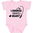 thumbnail image 3 of Inktastic I Hooked Yayas Heart with Fishing Rod Boys or Girls Baby Bodysuit, 3 of 5