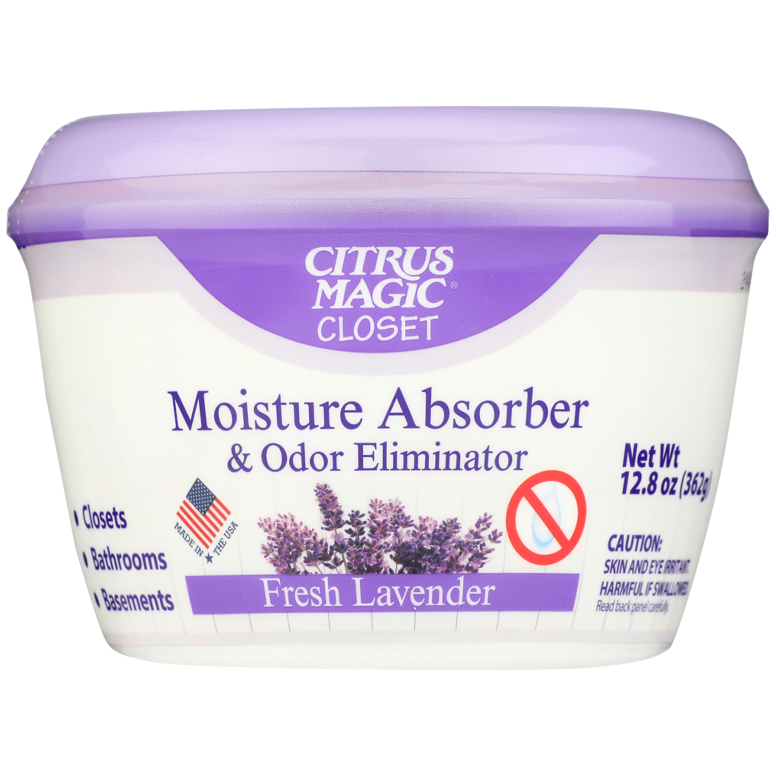 (3 pack) Citrus Magic For Closets Moisture Absorber & Odor Eliminator, Fresh Lavender, 12.8 oz