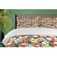 thumbnail image 4 of Ambesonne Floral Duvet Cover Sets, Vintage Natural Vibrant, 2-King, Multicolor, 4 of 7