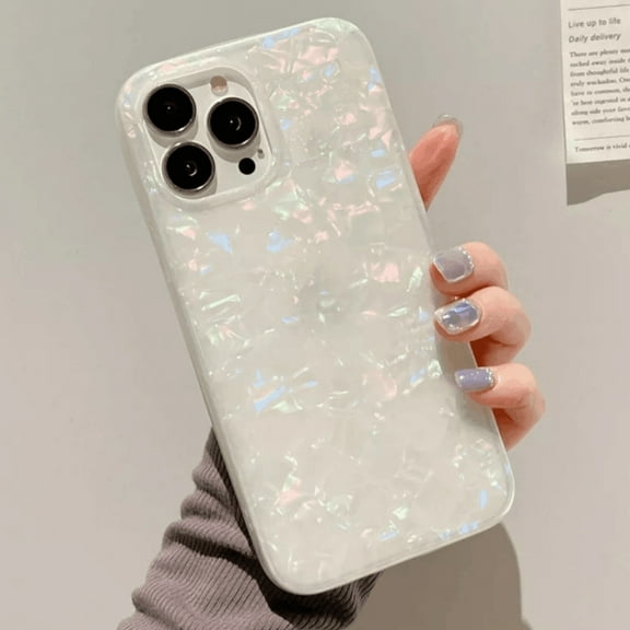 CASELIX Compatible with iPhone 12 Pro Case, Cute Ultra Thin Luxury Sparkle Translucent Clear Opal Pearly Macaron Color Lightweight Soft TPU Protective Phone Case Cover (Colorful)