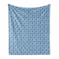 thumbnail image 1 of Blue Paisley Soft Flannel Fleece Blanket, Folk Rhythmic Ethnic Style Flowers Leaves Pattern in Blue Tones, Cozy Plush for Indoor and Outdoor Use, 70" x 90", Baby Blue and Multicolor, by Ambesonne, 1 of 6