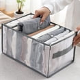 thumbnail image 3 of Pack De 3 Sistema Organizador De Armario Para Vaqueros, Pantalones, Camisas, Cajas De Almacenamiento, Cajonera En El Armario, Cajones, Caja Organizadora De Almacenamiento De Ropa, 25 X 3, 3 of 4