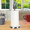 thumbnail image 3 of nu steel Mother of Pearl Kitchen Stainless Steel Paper Towel Holder-Weighted Base for Standard Paper Towel Rolls, 3 of 5