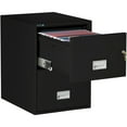 thumbnail image 3 of Phoenix Safe Vertical 25 inch 2-Drawer Legal Fireproof File Cabinet with Key Lock, Water Seal, Black, LGL2W25B, 3 of 5