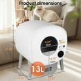 thumbnail image 3 of Pefilos 76L Self Cleaning Cat Litter Box, Automatic with Ambient Light Function, Smart Cat Litter Cleaning Robot for Multi Cats, Support APP Control, White, 3 of 14