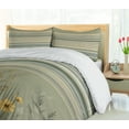 thumbnail image 3 of Ambesonne Sage Duvet Cover Set, Boho Flowers and Thin Branches, King, Pale Olive Green Mustard, 3 of 4