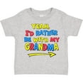 thumbnail image 3 of Inktastic Yeah I'd Rather Be with My Grandma in Red Yellow and Blue Boys or Girls Toddler T-Shirt, 3 of 5
