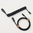 thumbnail image 5 of Laptop Keyboard Cable Type c to Usb c Long Coiled Cable for Mechanical Keyboard Usb c Coiled aviator Cable, 5 of 5
