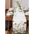 thumbnail image 2 of Table Runner Dresser Scarf 13 x 108 Inch Spring Flower Pink Red Floral Leaves Natural Table Runners Non-Slip Heat Kitchen Dining Table Decor for Indoor Outdoor Home Party Decoration, 2 of 7