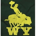 thumbnail image 2 of Wyoming Western Rodeo Rider WY Men's Graphic T Shirt Tees Brisco Brands 2X, 2 of 6