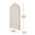 thumbnail image 4 of Whitmor Zippered Garment Bag Natural Linen, 4 of 4