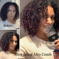 thumbnail image 2 of OPALESQUE Paquete de 2 Palillos para el Cabello Afro, Rizado - Herramientas de Peluquería de Metal para Mujer y Hombres (Negro), 2 of 6
