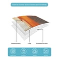 thumbnail image 5 of Burnt Orange Brown Queen Size Down Alternative Comforter, Lightweight Comforter Quilt Bedding Set with Pillow Shams Farmhouse Ombre Abstract Mottled Art All Seasons Bed Comforter Duvet Insert 90"x96", 5 of 7
