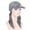 Gray, variant on JFGHDG Women Pre-Tied Visor Turban, Stretchy Breathable Headwrap for Running & Hair Loss Camouflage One Size
