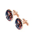 thumbnail image 2 of Santa Claus Elegant Stainless Steel Shirt Cufflinks for Formal Attire - for Business Meetings and Special Events, 2 of 6