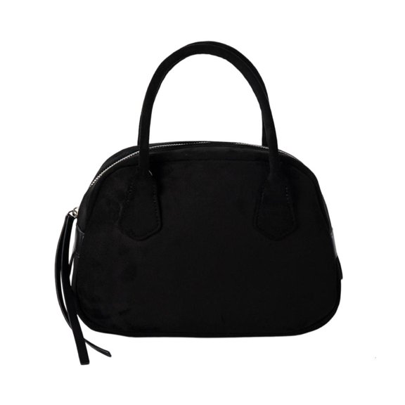 Fashion Bowler Crossbody Purse Roomy Interior Soft Suedes Shoulder Bag for Women