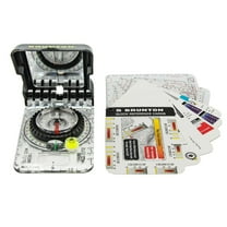 Brunton TruArc 15 Compass and Quick Reference Card Set Navigator Bundle