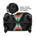 thumbnail image 4 of Balery Glitch Screaming Skull Luggage Cover Protector, Scratch And Dirt Resistant, Fits 18-32 Inch Luggage - X-Large, 4 of 9