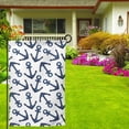 thumbnail image 3 of Wukai Navy Blue Anchors Print Garden Flag 12.5x18 Inch Double Sided Sun-resistant Rain-resistant, Wrinkle-resistant Colorfast(Only Flag), 3 of 7
