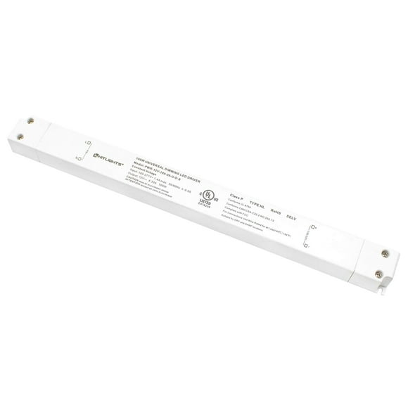 HitLights 100W Dimmable LED Driver Transformer, Power Supply 100-277V AC to 12V DC, 8.3A, Compatible with Lutron Leviton Dimmers, for LED Strip Lights, Constant Volt