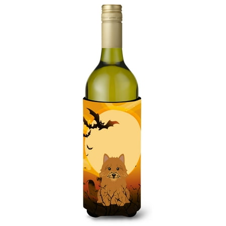 

Carolines Treasures BB4286LITERK Halloween Norwich Terrier Wine Bottle Beverge Insulator Hugger Wine Bottle