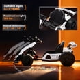 thumbnail image 3 of Go kart for Kids Ages 6 12, 24V Electric Drift Kart Ride on with 300W Motors, 360° Drift, 8.5 MPH, Adjustable Seat - White, 3 of 6