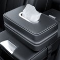 thumbnail image 1 of TopOne Car Tissue Holder Backseat Masks Dispenser Multifunctional Elastic Belt Leather Napkin Box Organizer, 1 of 8