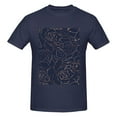 thumbnail image 4 of Bingfone Navy Dark Blue Men'S Loose Fit Short-Sleeve Pocket T-Shirt, 4 of 7