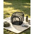 thumbnail image 2 of Collapsible Insect Habitat Cage 30x30x30cm Black Trim Black Mesh Pop Up Cage with Zipper for Outdoor Use, 2 of 4
