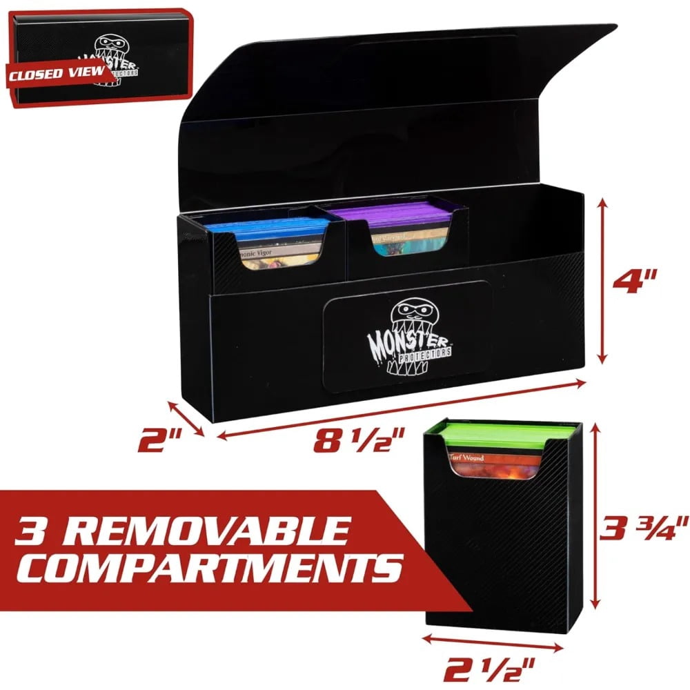 Monster Protectors Magnetic Triple Deck Box - Card Holder with