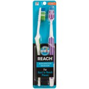 REACH Advanced Design Adult Toothbrush, Firm, 7 Count