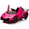 thumbnail image 6 of CIPACHO Licensed Lamborghini Poison Small Dual Drive 12V Powered Ride Ons Sports Car with 2.4G Remote Control, Pink, 6 of 10
