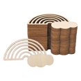 thumbnail image 4 of 30 piezas de madera de arcoíris, rodajas en , manualidades, adornos de rodajas de madera para manualidades navideñas, fiestas, decoración de bod, 4 of 9