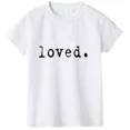 thumbnail image 3 of Camiseta para niños, camiseta de moda de verano 2024 para niño, camiseta de algodón con estampado de letras, camiseta de manga corta para niños, tops para niña, ropa para niños, 3 of 5