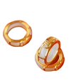 thumbnail image 3 of Anillo de jade hetiano de imitación con incrustaciones bañado en oro, anillo de jade con incrustaciones para mujer y hombre, regalo para pareja, anillo colgante de cola de jade blanco, 3 of 5