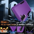 thumbnail image 3 of for Samsung Galaxy A15 5G Case, [2 in 1] Galaxy A15 5G Case with [9H Tempered Glass Screen Protector][10FT Military Grade Shockproof][Heavy Duty Protection] Galaxy A15 5G Phone Case (Purple), 3 of 12