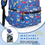 Cshidworld Toddler Backpack for Boys Girls 2-4, Preschool Backpack Mini Backpack For School & Travel, Child Backpacks, Kindergarten Elementary Toddler bag, Kids Backpack, 11 H, Dark Blue Cars
