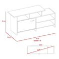 thumbnail image 5 of Mesa para TV con Puerta y Espacio para Consolas hasta 40 Pulgadas Color Rovere | Excelsior, 5 of 5