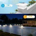 thumbnail image 3 of Fence Post Lights, 4x4 Cap for Vinyl Deck Outdoor, Warm/Cool White, Waterproof Decorative Garden Pathway, 3 of 5