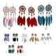 thumbnail image 4 of Guardurnaity Pendientes bohemios Pendientes colgantes de borla Ligeros 1 par de joyas colgantes con diseño de atrapasueños Blanco cómodo Ropa, zapatos y accesorios Miscelánea Blanco Guardurnaity AP009318-07B, 4 of 6