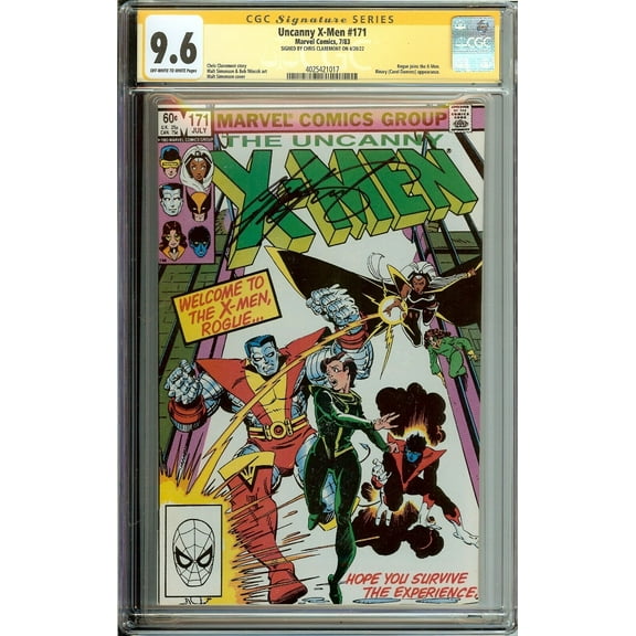 Uncanny X-Men #171 Signed Chris Claremont CGC 9.6