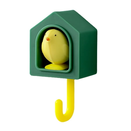 

Bird House Key Holder | Strong Adhesive Wall Hook Holders | Anti-Lost Key Holder Funny Decoration Key Pendant Animal Great Gift